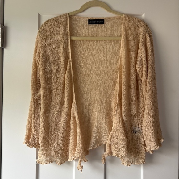 Mirror Image Sweaters - Mirror Image Loose Knit Open Cardigan